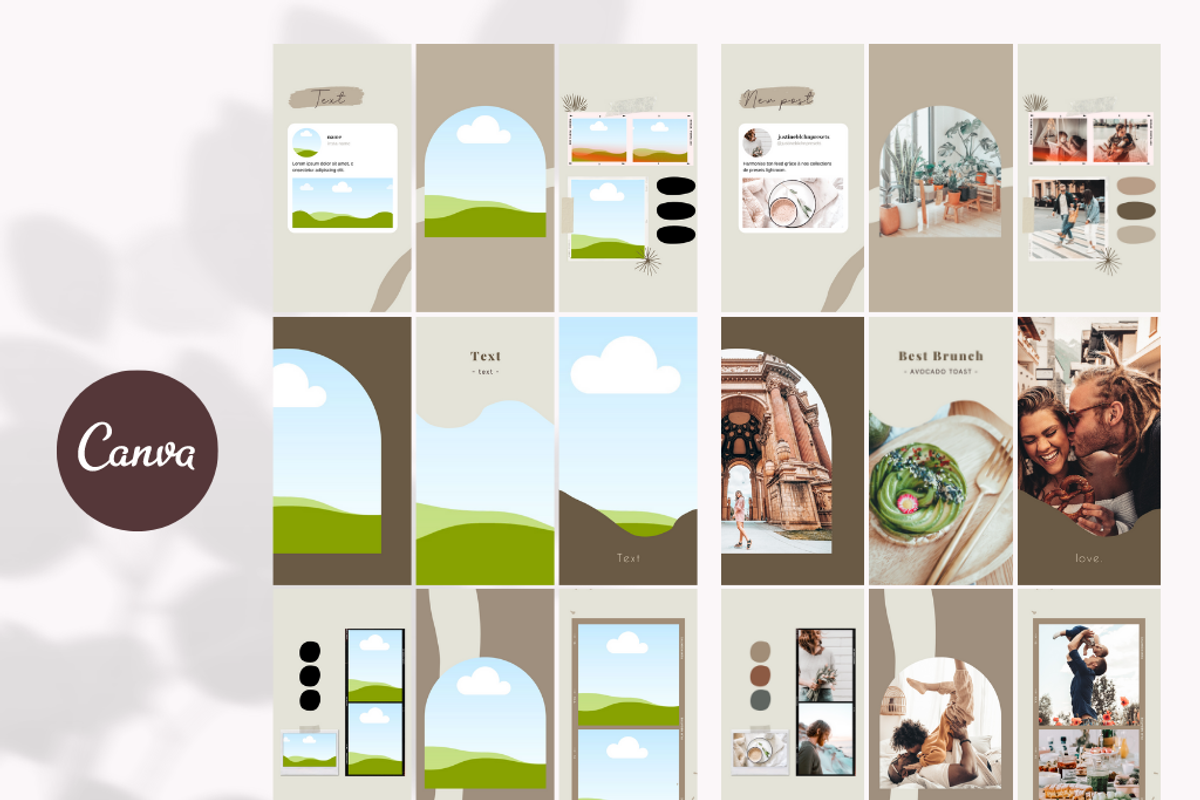 15 Instagram Stories Templates Canva, a Social Media Template by creative-kits (Photo 3 of 6)