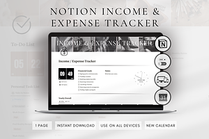 Notion Income & Expense Planner