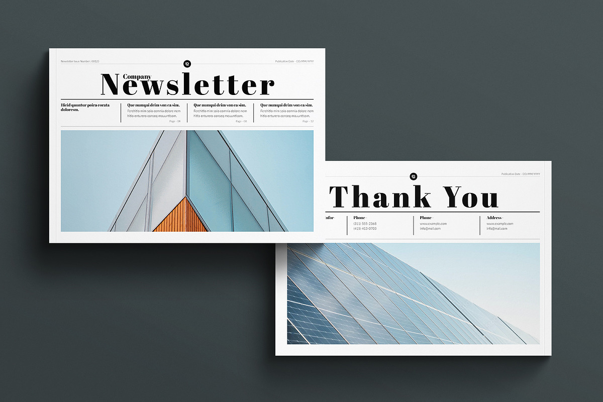 Company Newsletter Landscape, a Brochure Template by E-Type (Photo 7 of 7)