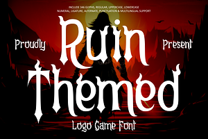 Ruin Themed Logo Game Font, a Font by PutraCetol Studio