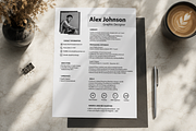 MODERN RESUME TEMPLATE (R17), a Resume Template by dulchaer29 (Thumbnail 2 of 4)