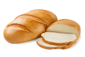 Loaf of bread and a half with pieces, a Food & Drink Photo by innakreativ