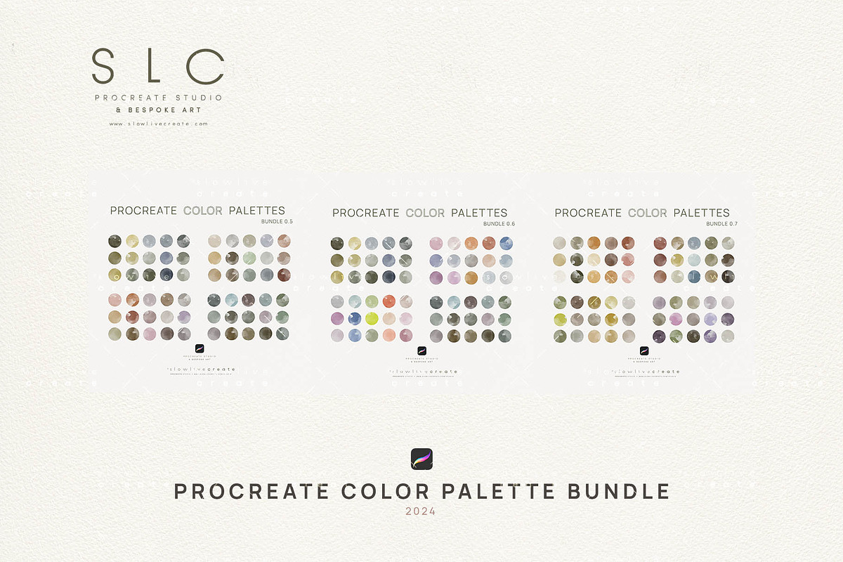 17 Procreate Color Palette - BUNDLE, a Palette Add-On by slowlivecreate (Photo 4 of 7)