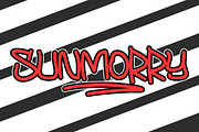 SEMOZ Boldline Graffiti Font, a Handwritten Font by NTC Graphic (Thumbnail 2 of 9)