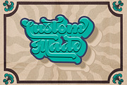 Vintage Retro Font - Radhen, a Script Font by Letter Fresh (Thumbnail 2 of 9)