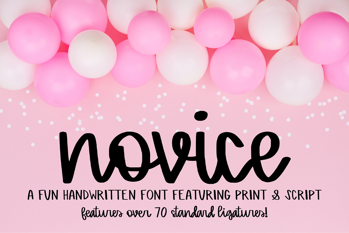 Novice - A Script & Print Font