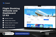 Flight Booking Website & Dashboard, an UI Kit Template by Creative Perspective (Thumbnail 1 of 8)
