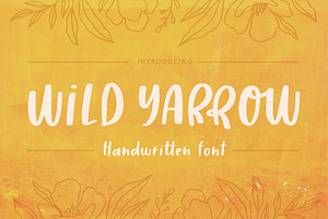 Wild Yarrow | A handwriting font