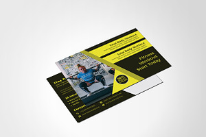 Fitness & GYM Post Card Template