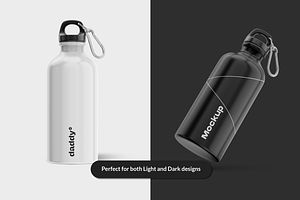 Sports Aluminium Bottle Mockup