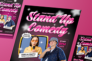 Stand Up Comedy Show Flyer Set, a Flyer Template by Annora Studio (Thumbnail 4 of 6)