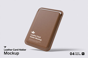 Leather CardHolder Mockup Bundle Set, an Advertising Mockup by Rielismee