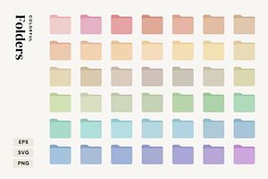 95 folder icons SVG PNG EPS