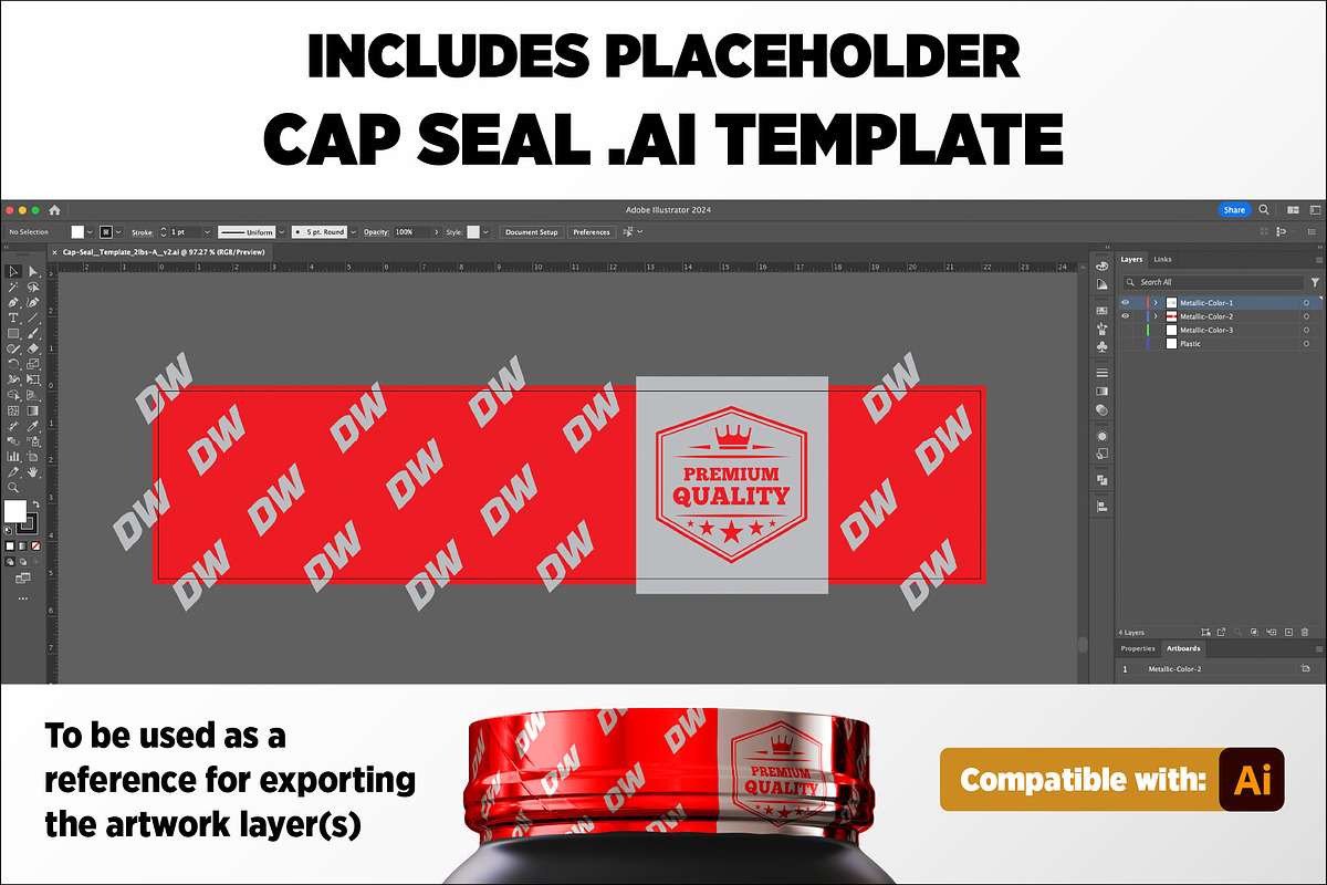 2 lbs Whey Protein Jar Mockup A1-Pro, a Packaging Mockup by Design Warlord (Photo 8 of 19)