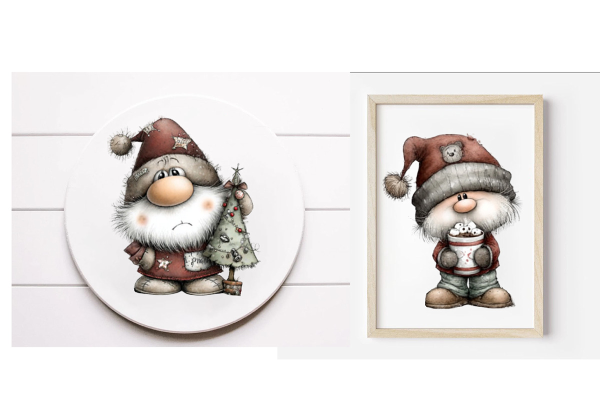 Whimsical Christmas Santa clipart, an Illustration by Designworld (Photo 4 of 5)