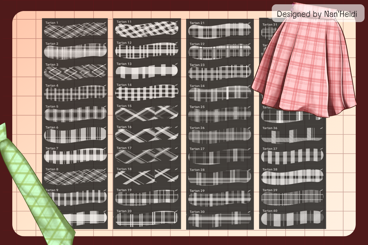 Tartan Brush NHD 01, a Brushes & More by Nan'Heidi (Photo 4 of 4)