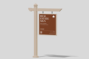 Real Estate Sign Mockup, an Advertising Mockup by Unerispace (Thumbnail 4 of 5)
