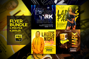 4 Night Party FLyer Bundle
