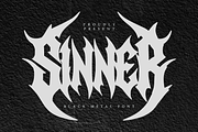 Sinner | Black Metal Font, a Symbol Font by Masyafi Studio (Thumbnail 1 of 8)