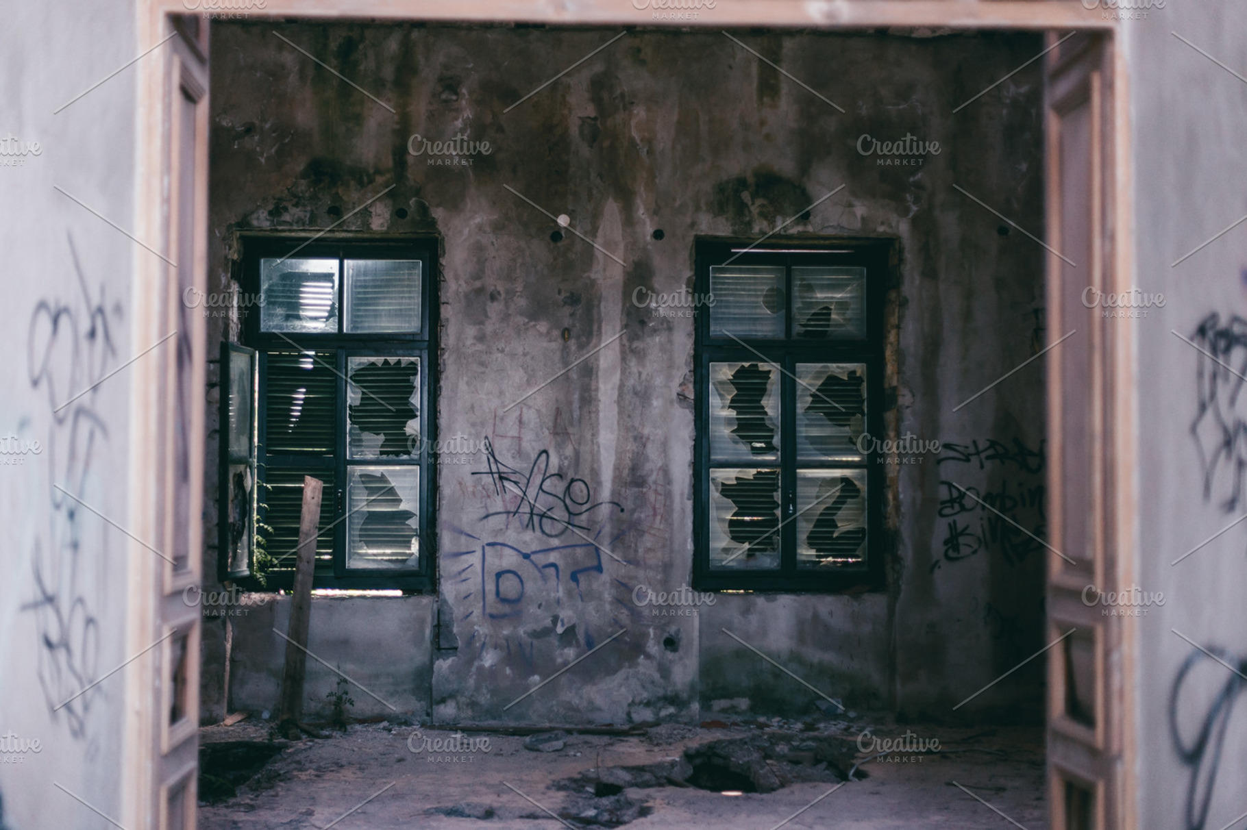 Window from abandoned house, an Architecture Photo by rtyc