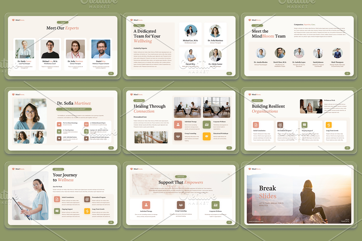 MindBloom - Mental Health Presentation preview 3