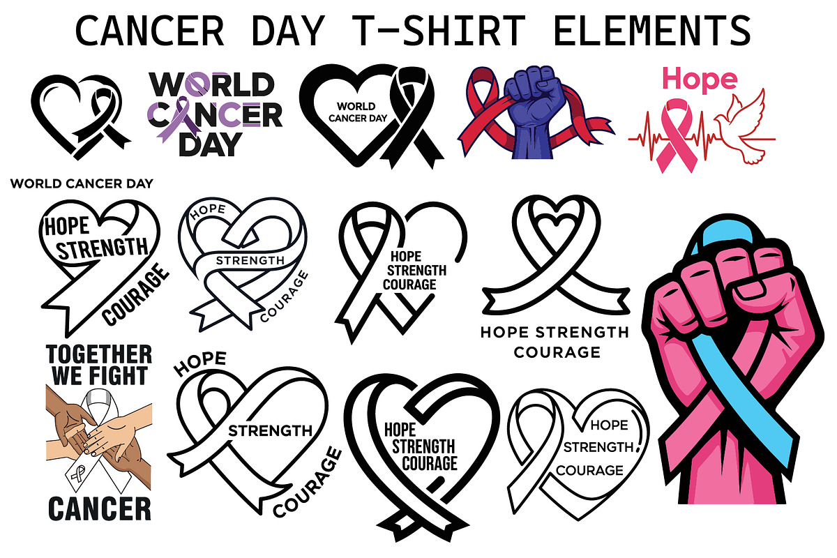 Cancer Awareness T Shirt Bundle, an Object Graphic by balal (Photo 1 of 9)