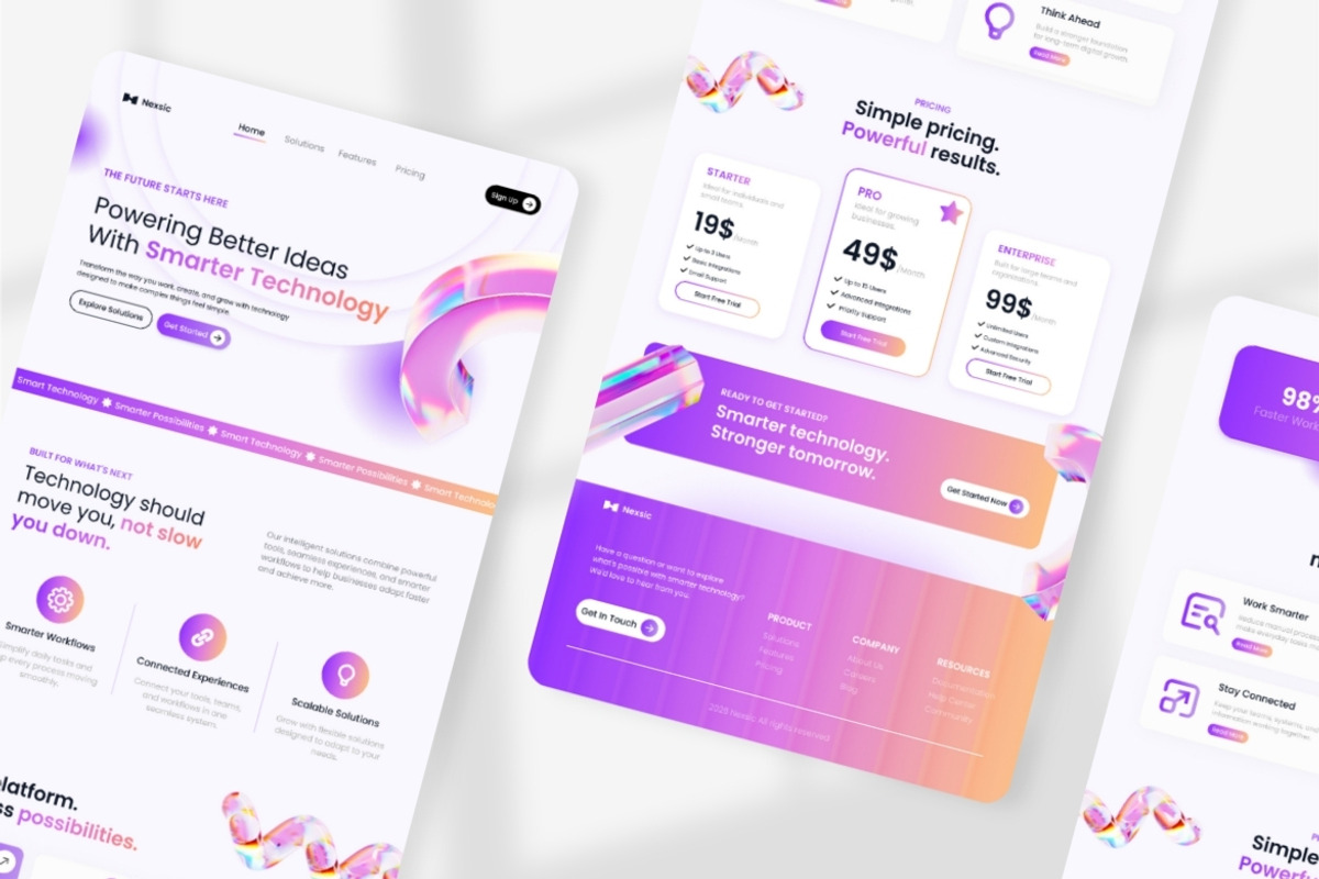 Technology Business Landing Page, a Landing Page Template by Antstheme (Photo 2 of 2)