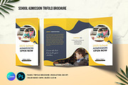 School Admission Trifold Brochure, a Brochure Template by retrographix (Thumbnail 1 of 4)