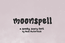 Moonspell Font - A Wavy Font
