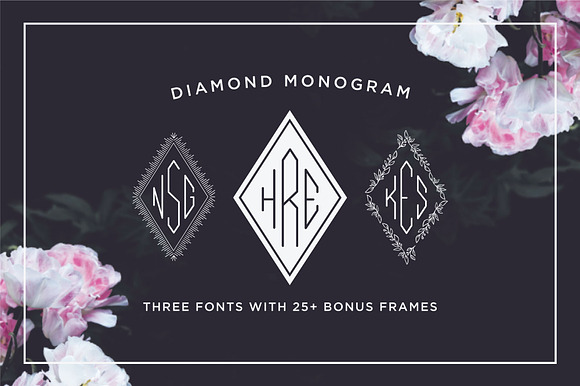 Diamond Monogram Font preview 6