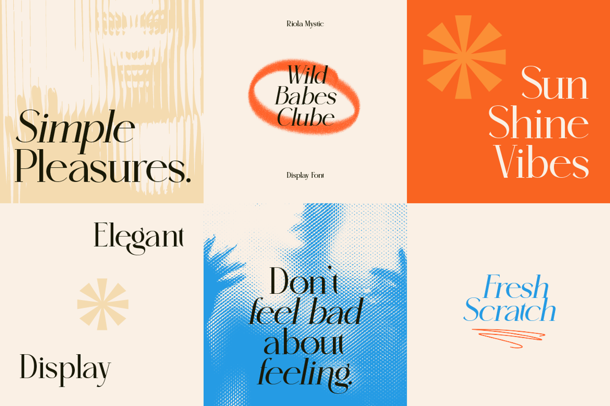 Riola Mystic - Elegant Display Font, a Sans Serif Font by Artisan Themes (Photo 7 of 11)