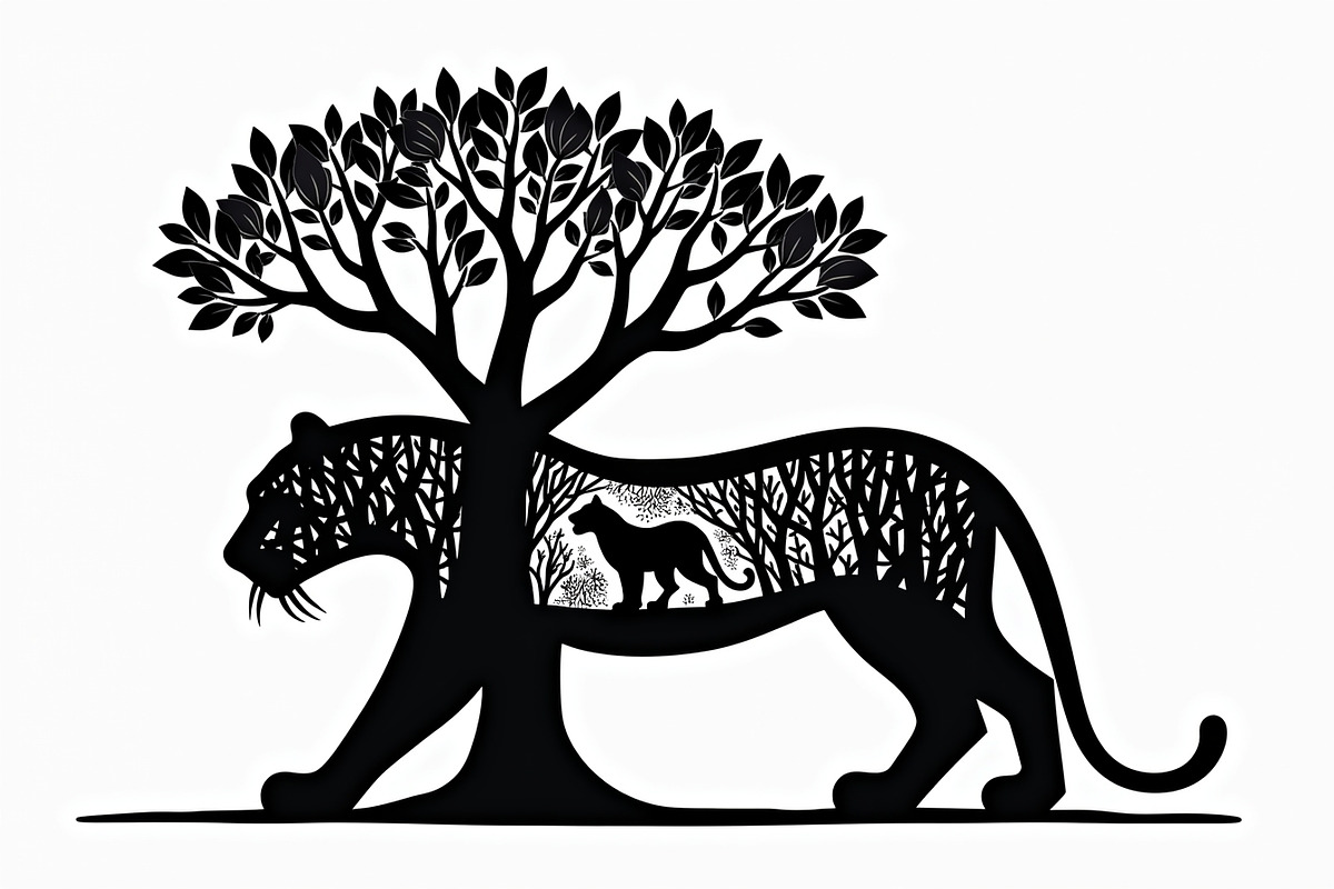 Beautiful Cheetah Silhouette Vector, an Illustration by Amazin_art (Photo 20 of 21)