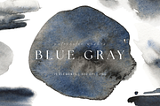 Watercolor Blue Gray Shapes, a Texture Graphic by Kolorata Art (Thumbnail 1 of 5)