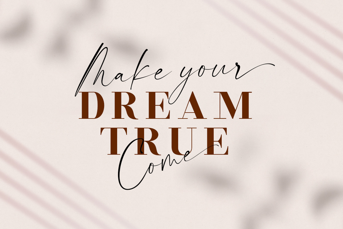 Morning Flower Font Duo, a Script Font by Letter Fresh (Photo 5 of 7)