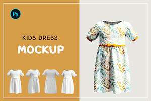 Kids dress mockup
