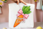 Happy Easter Carrot PNG, an Illustration by Libby Wishes (Thumbnail 1 of 6)