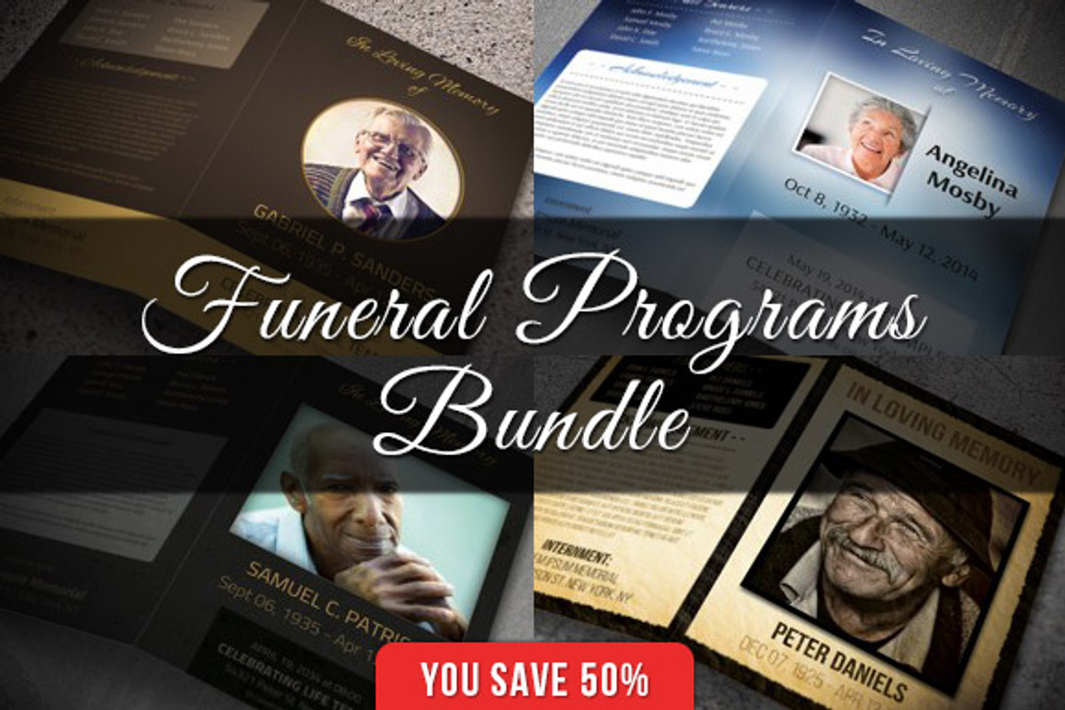 Funeral Programs Bundle, a Brochure Template by Visual Impact (Photo 1 of 5)