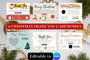 Christmas Thank You Card Bundle, a Card Template by Miku Waku (Thumbnail 1 of 7)