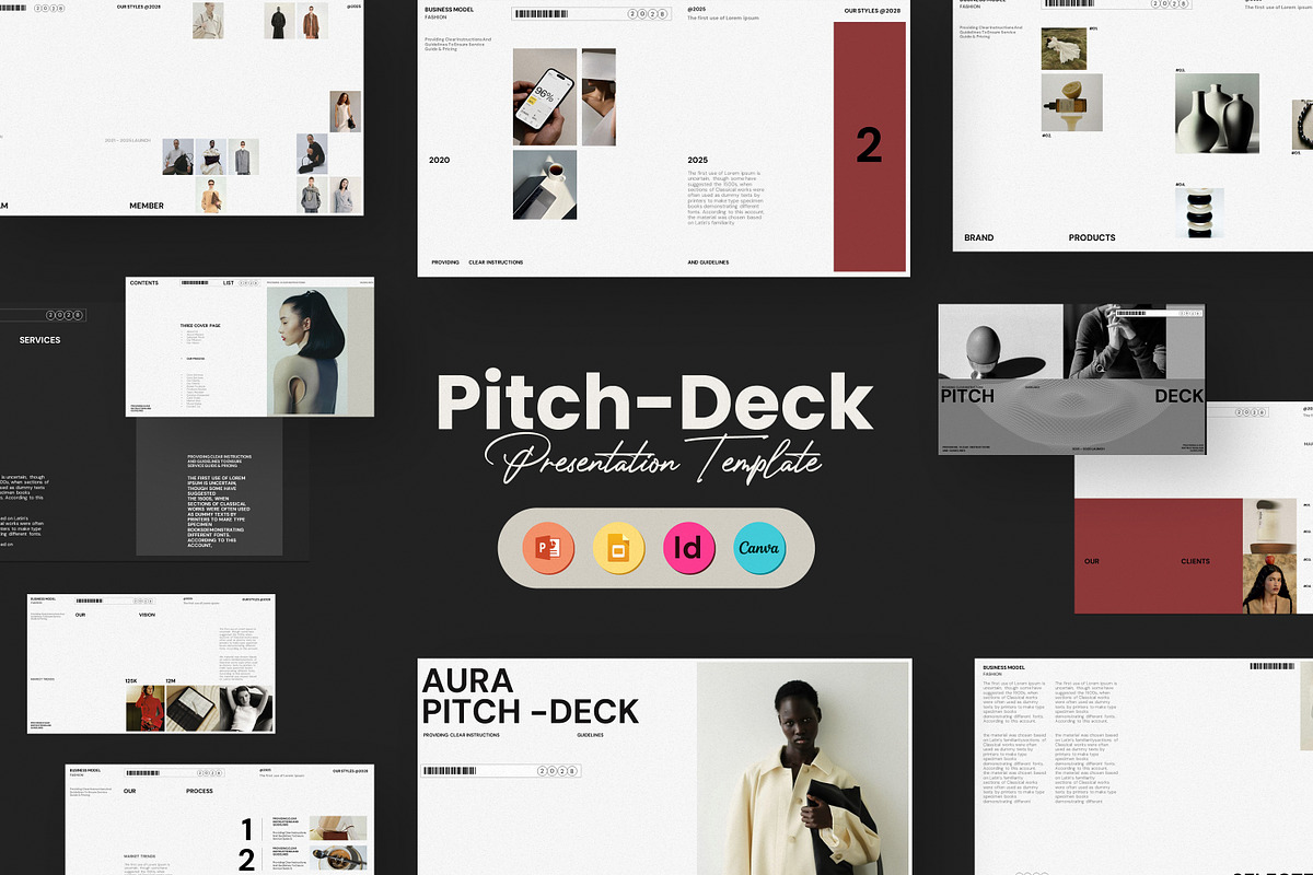 Aura Pitch Deck Presentation, a Presentation Template by Studio Industry (Photo 1 of 11)