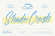 Shade Crush Bold Brush Font, a Script Font by stylishtype.co (Thumbnail 1 of 20)