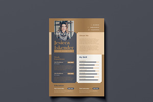 Resume 04, a Stationery Template by FathurFateh