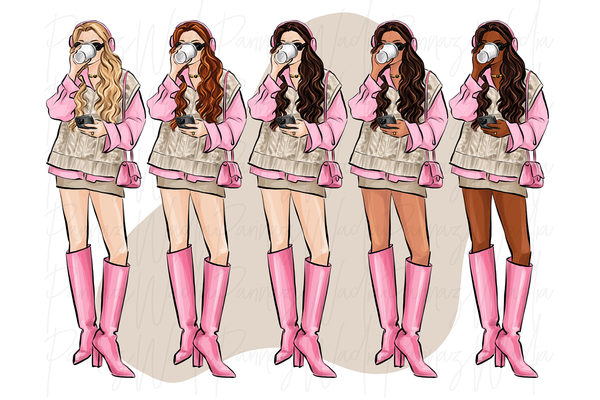 Fashion girls 53 clipart png, a Person Illustration by Parinaz Wadia Design (Photo 5 of 9)