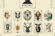 ART DECO ANIMAL ILLUSTRATIONS, an Animal Illustration by Luna Dreams (Thumbnail 2 of 6)