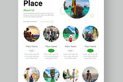 Travel Agency Landing Page, a Landing Page Template by CreativeShaper (Thumbnail 3 of 6)
