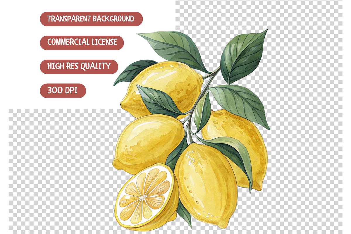 Sweety Fruits Clipart Bundle, a Food Illustration by TatiMockup (Photo 4 of 4)