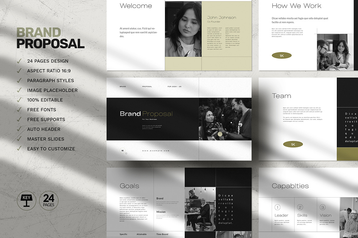 Brand Proposal Keynote, a Presentation Template by White Graphic (Photo 2 of 7)