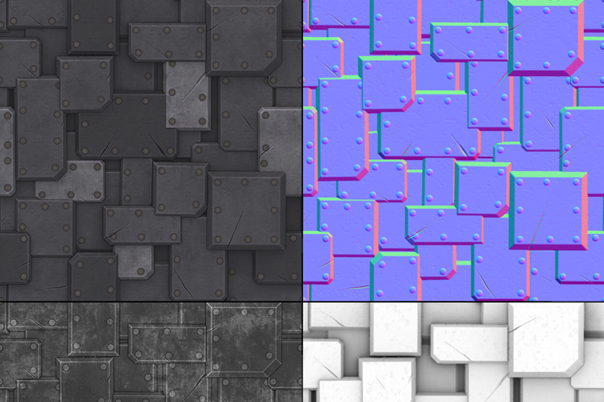 Metal Plate Tile 02, a Textures & Material 3D Model by Environment Design (Photo 4 of 4)