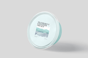 Disposable Round Box Mockups