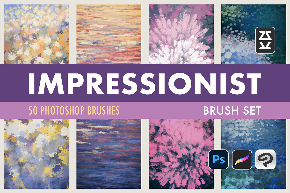 Impressionist Brush Set, a Brush Add-On by Zsolt Kosa Art (Photo 1 of 6)