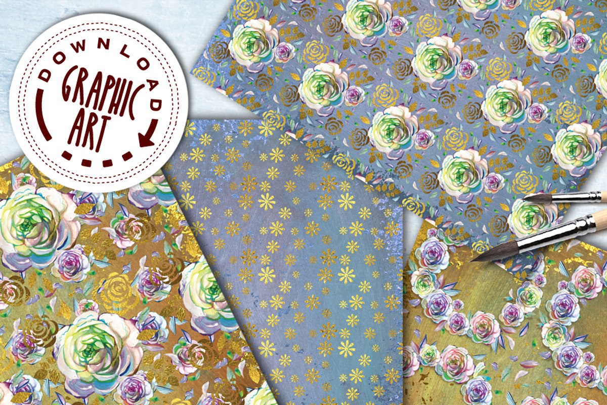 DIGITAL PAPER PATTERNS PACK, a Pattern Graphic by Download Graphic Art (Photo 2 of 5)